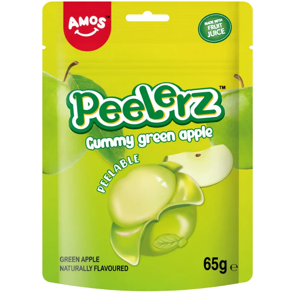 Amos Peelerz Apple Gummy Candy